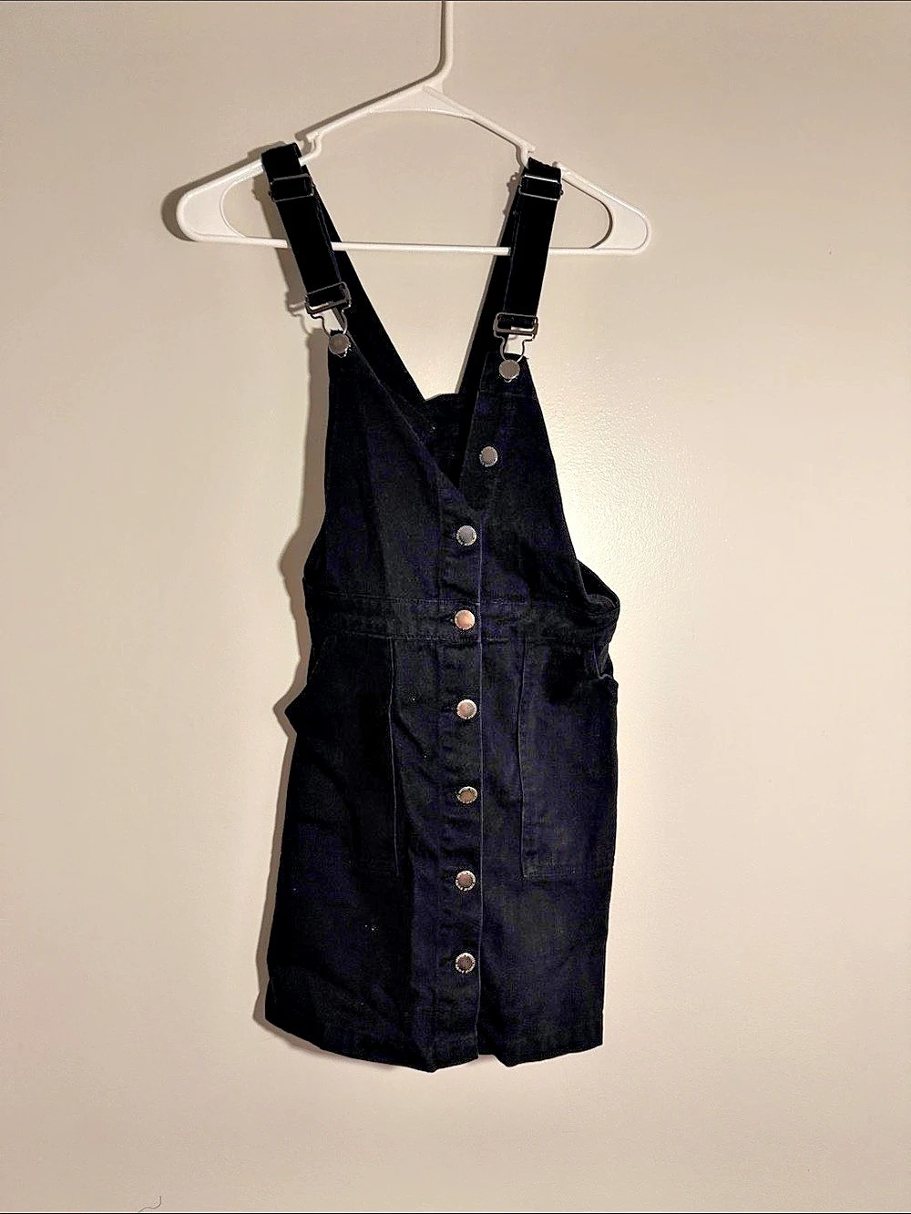 H&M Black Overall Skort Size 2 Like New